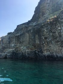 cave rock over lake tahoe