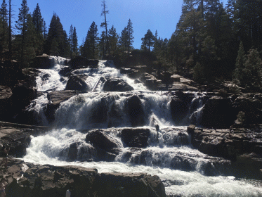 Glen Alpine Falls near Fallen Leaf Lake